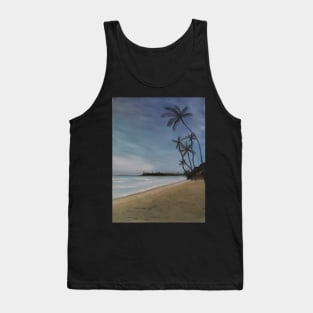 Palm tree dreams oil painting by Tabitha Kremesec Tank Top